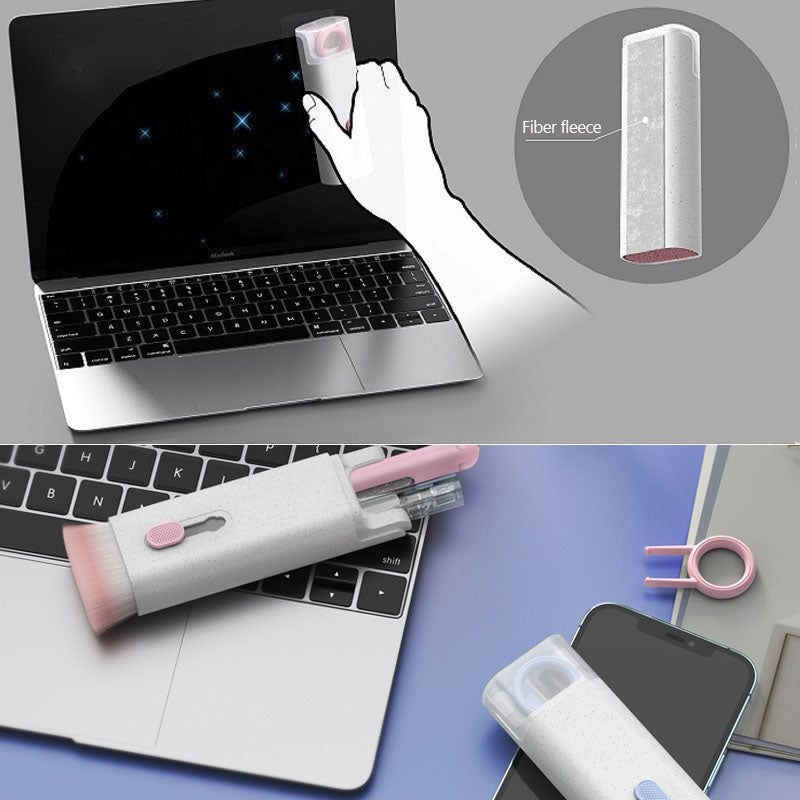 Multifunctional Bluetooth-Compatible Headset Cleaning Pen Set Keyboard Cleaner Cleaning Tools Cleaner Keycap Puller Kit